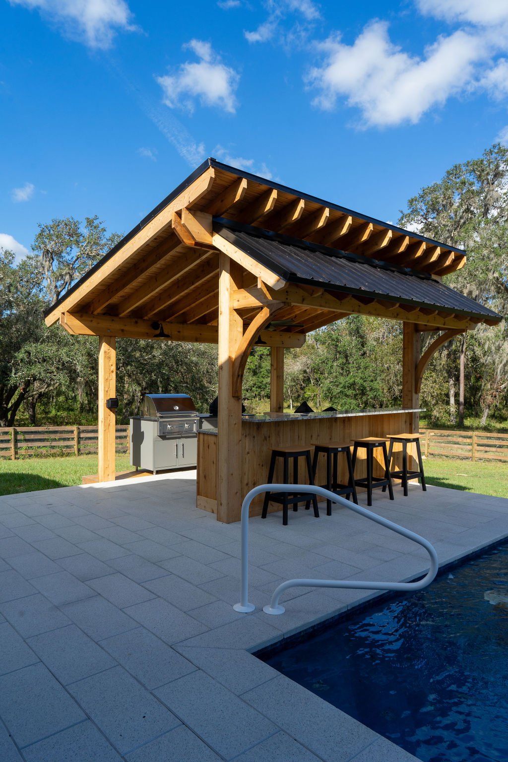 Modern farmhouse estate — exterior, built by Great Oaks General Contractors