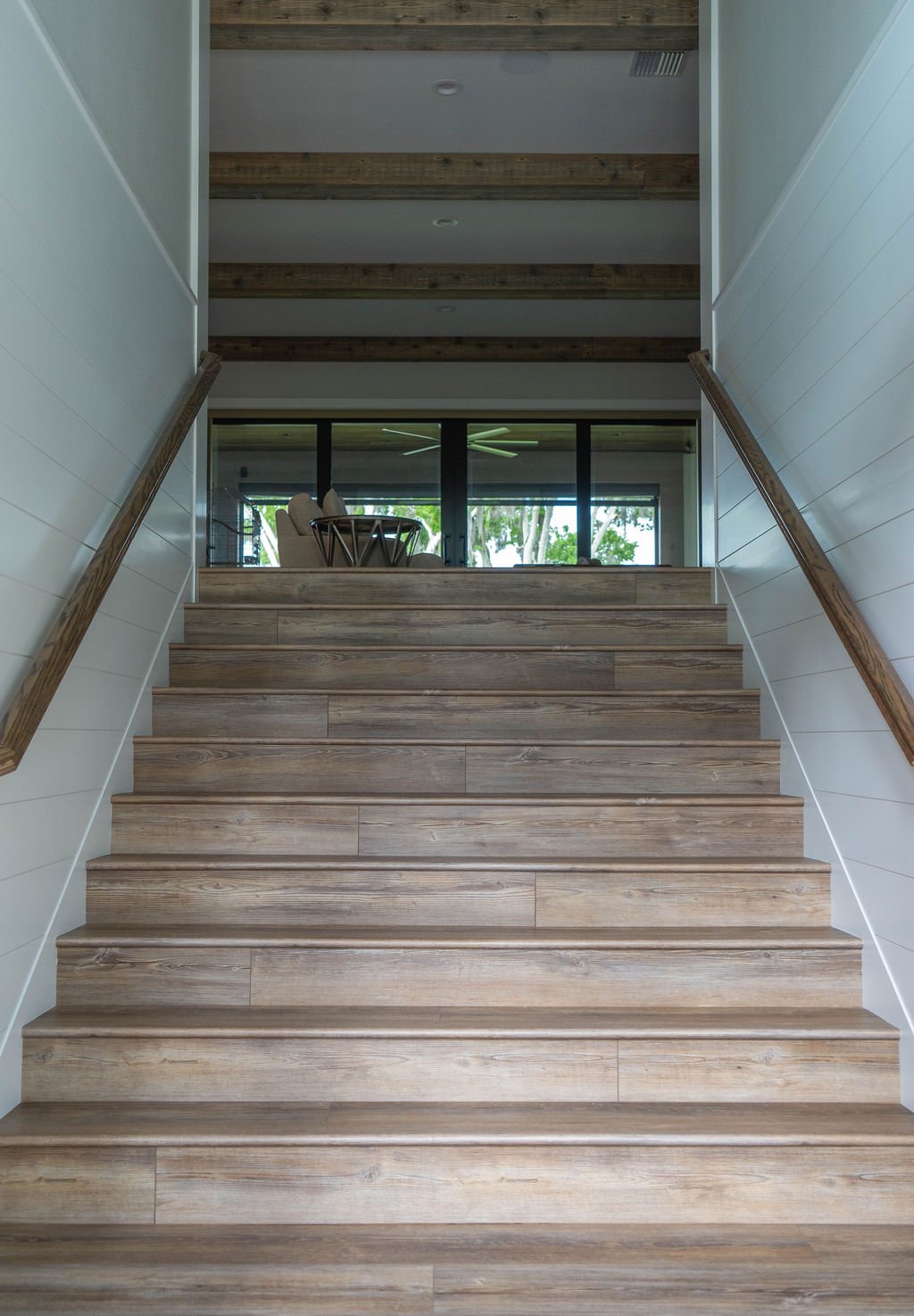 Elevated coastal residence — interior, built by Great Oaks General Contractors