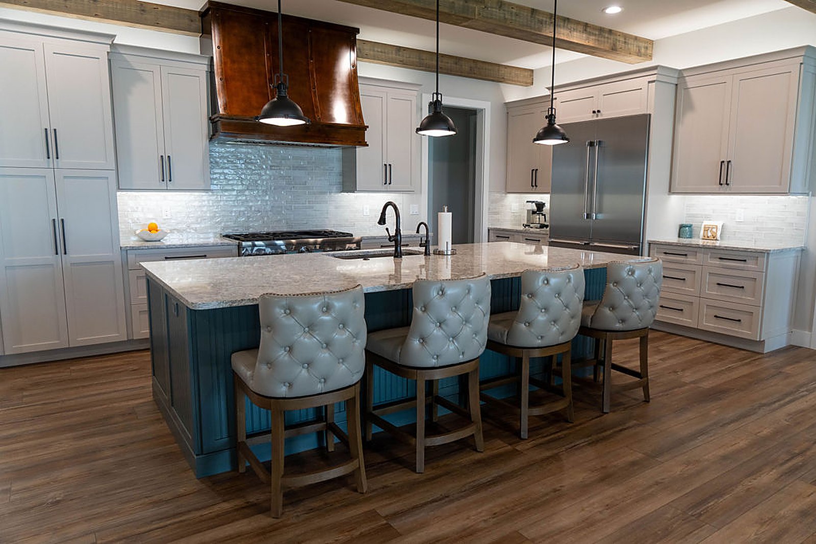 Elevated coastal residence — interior, built by Great Oaks General Contractors