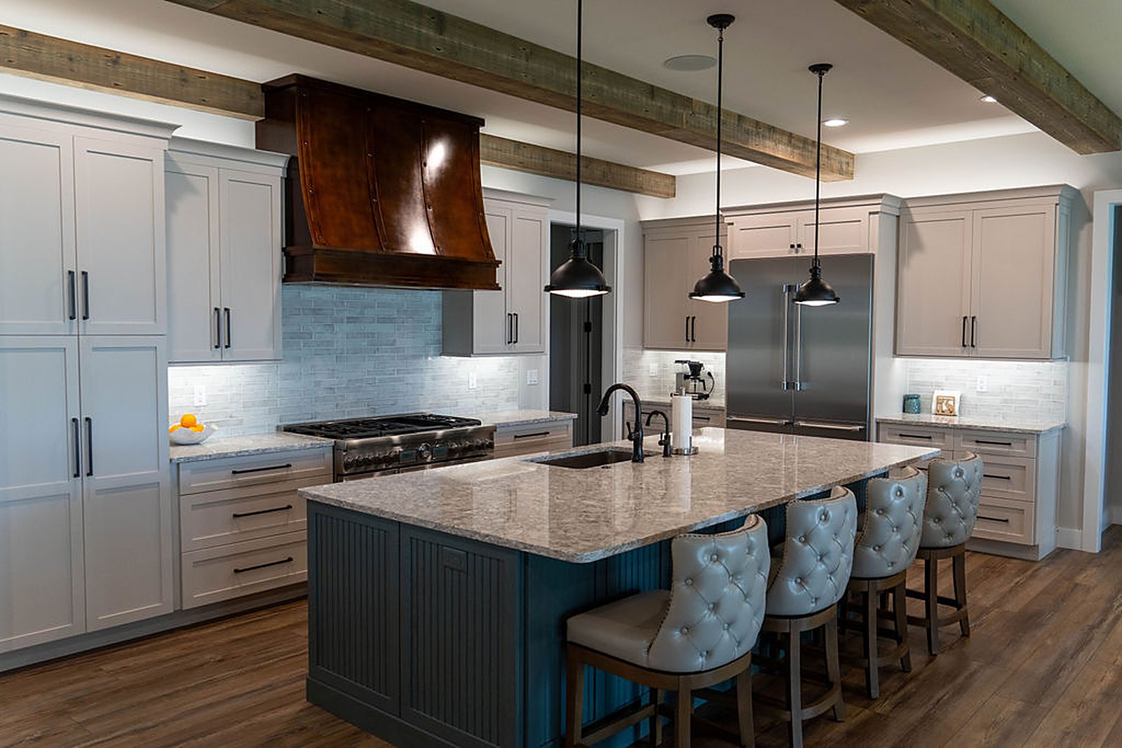 Elevated coastal residence — interior, built by Great Oaks General Contractors