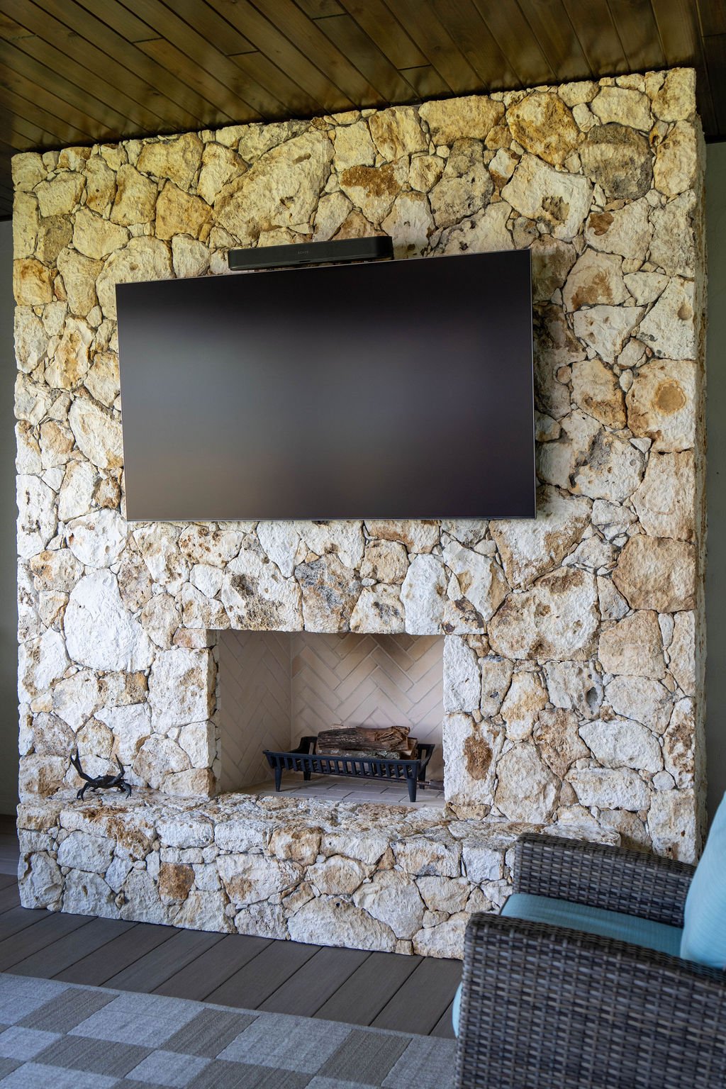 Elevated coastal residence — interior, built by Great Oaks General Contractors