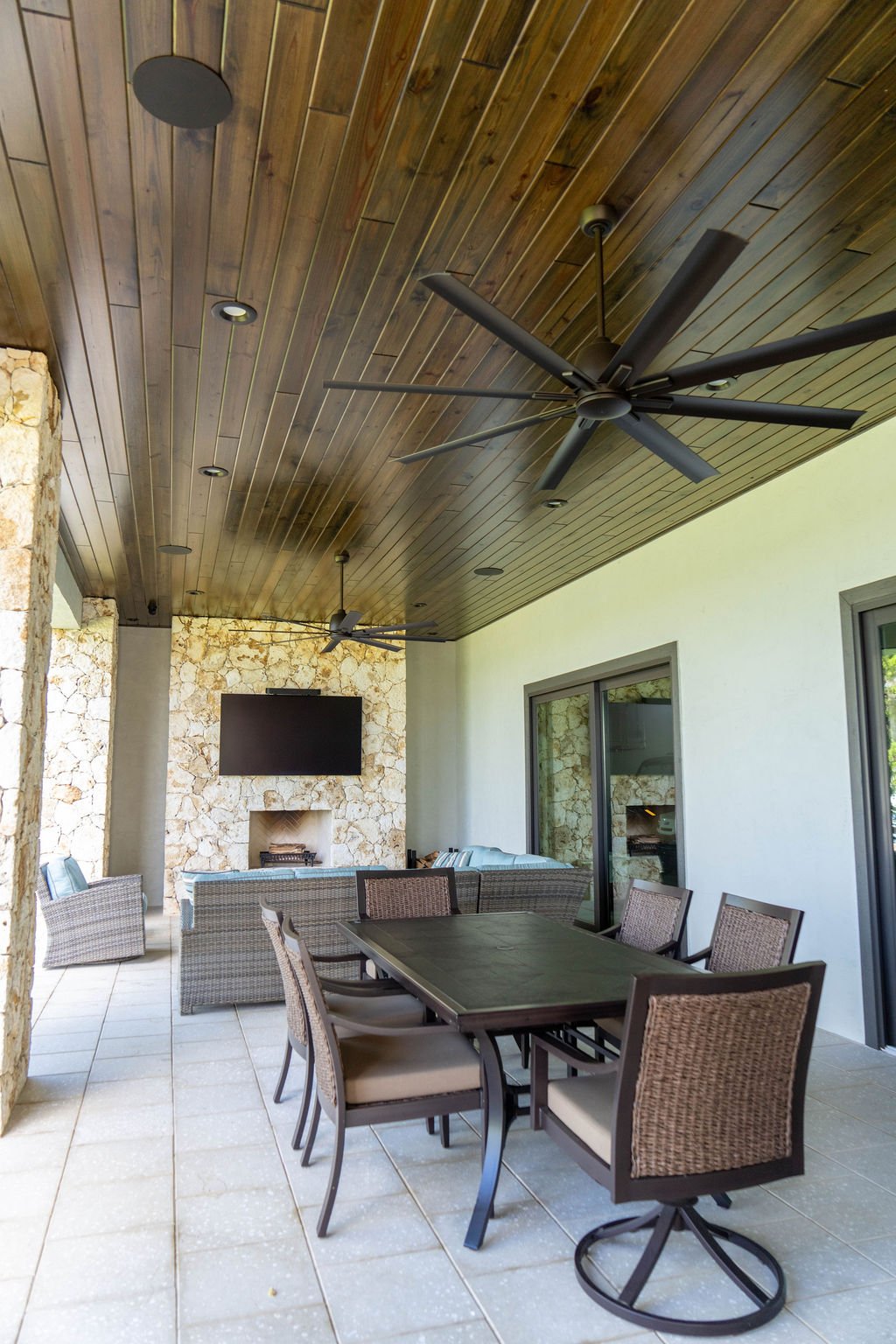 Elevated coastal residence — interior, built by Great Oaks General Contractors