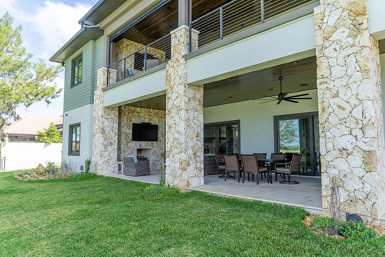 Elevated coastal residence — interior, built by Great Oaks General Contractors