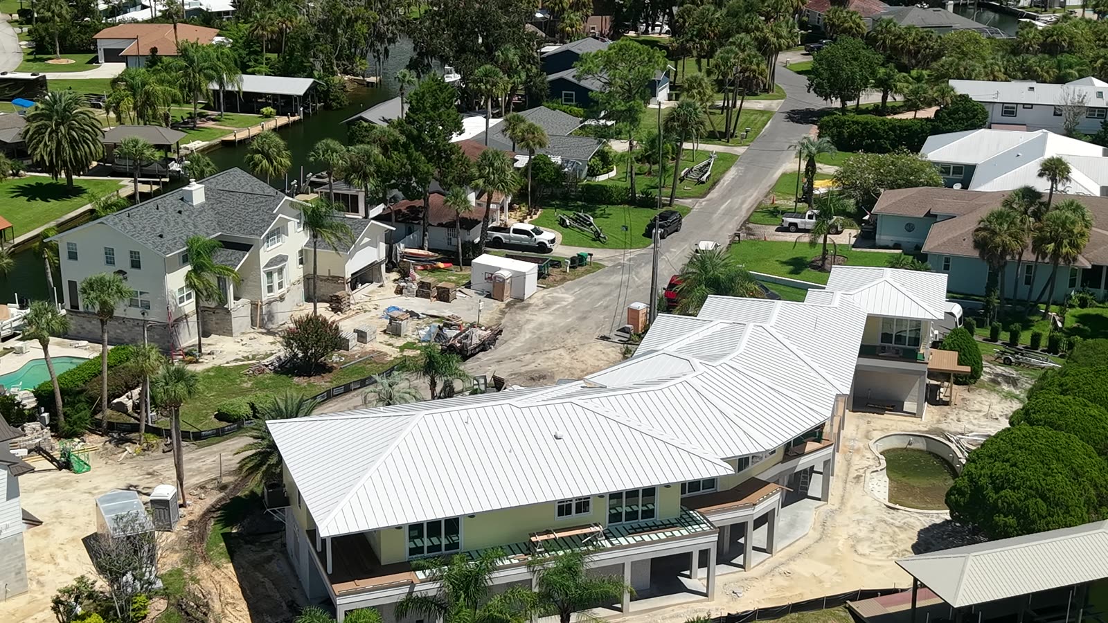 Finished elevated residence on Kings Bay