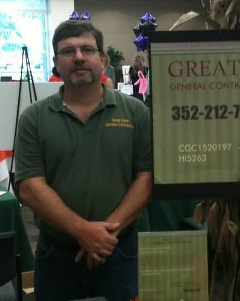 Kurt Johnson at a Citrus County trade show in the early years of Great Oaks